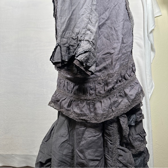 Magnolia Pearl Midnight Hyacinth dress linen silk gray - Picture 16 of 16